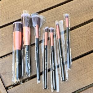 BS-MALL Makeup Brush Set with Pink and Black Handles